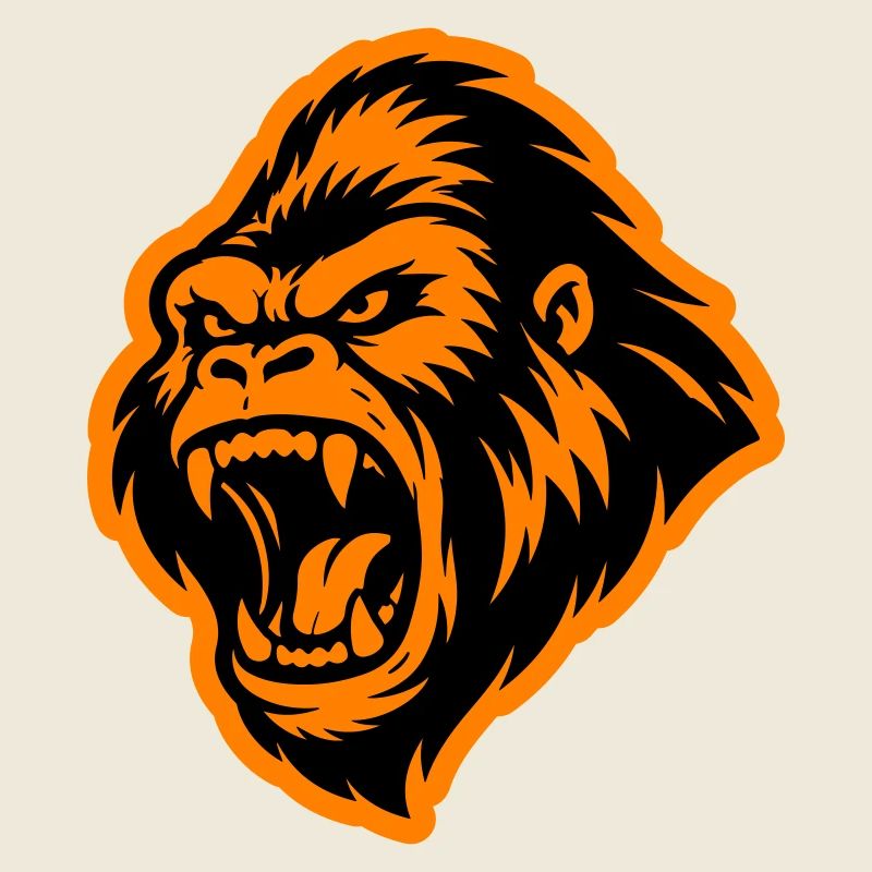 Gorilla Kopf
