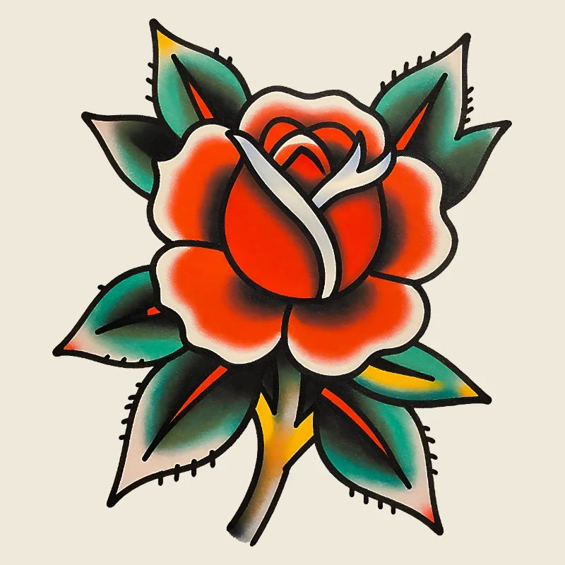Rose Tatouée Classique