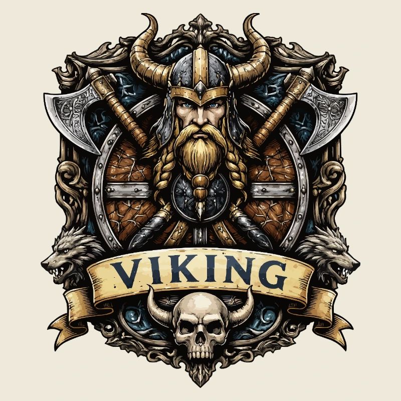 Emblème du guerrier viking