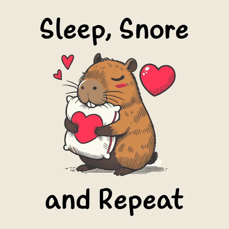 Amour du cœur capybara