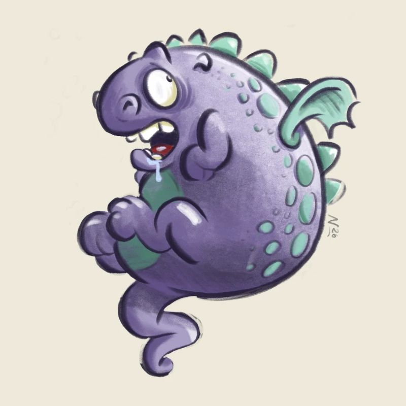 Lila Drache