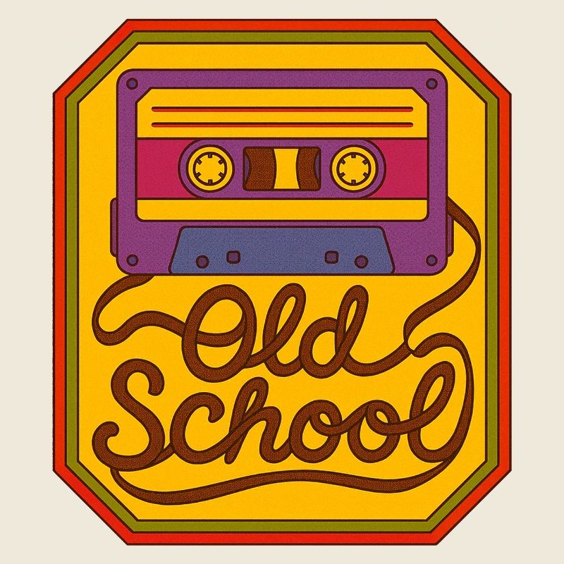 Old School Kassetten-Retro-Patch