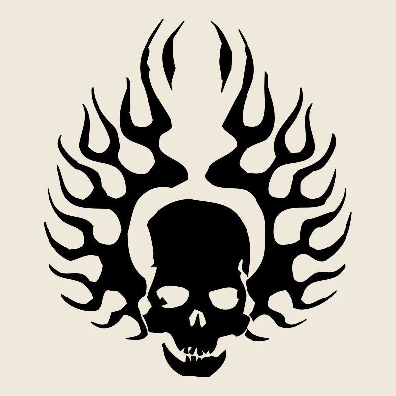Burning Skull