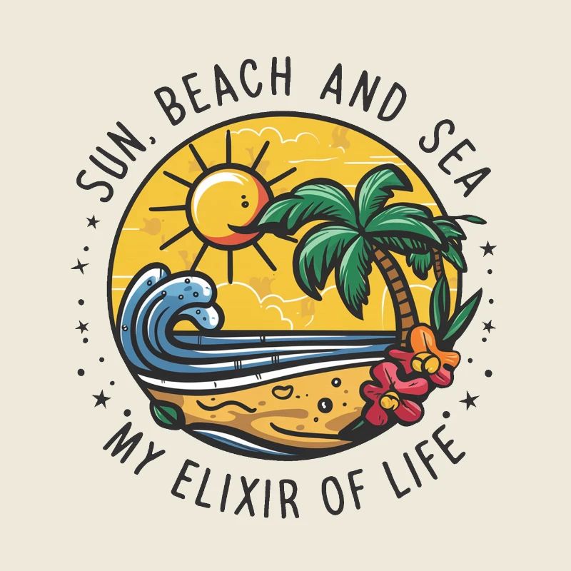 Le soleil, la plage et la mer - mon élixir de vie