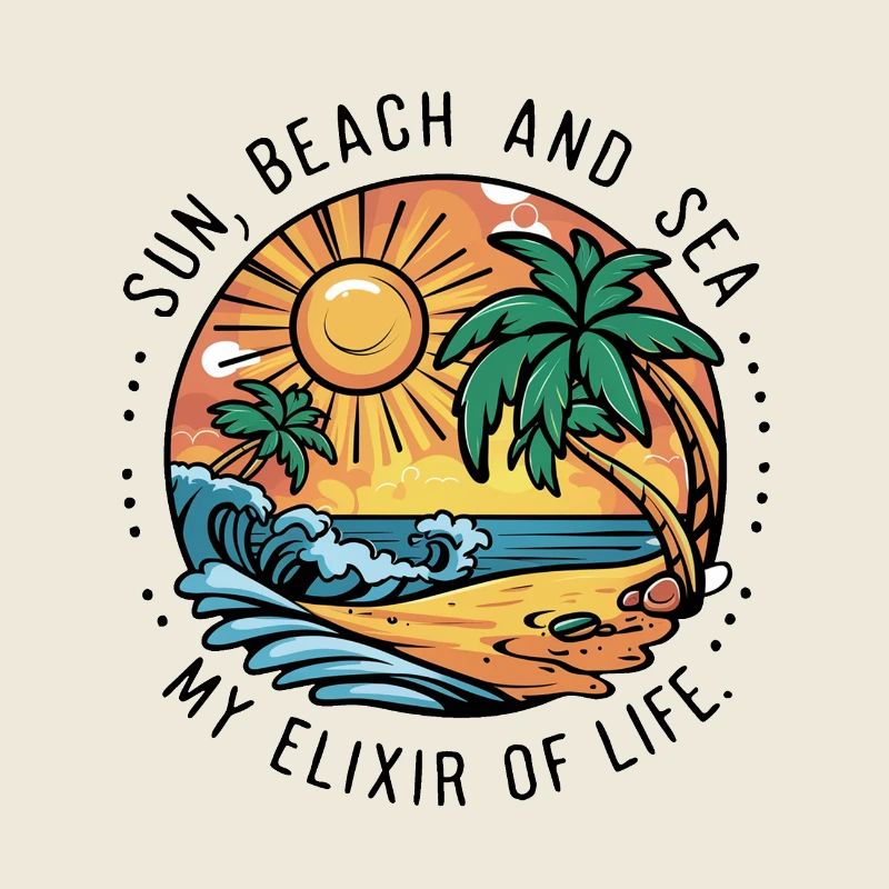 Le soleil, la plage et la mer - mon élixir de vie