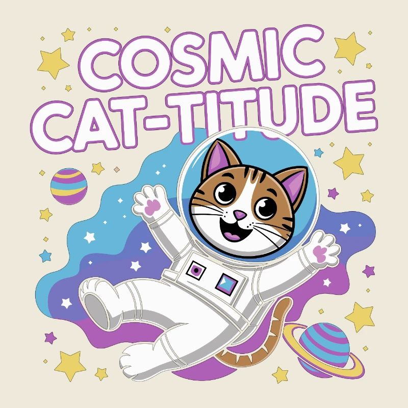 Chat Cosmique – Pouvoir Intergalactique du Chat