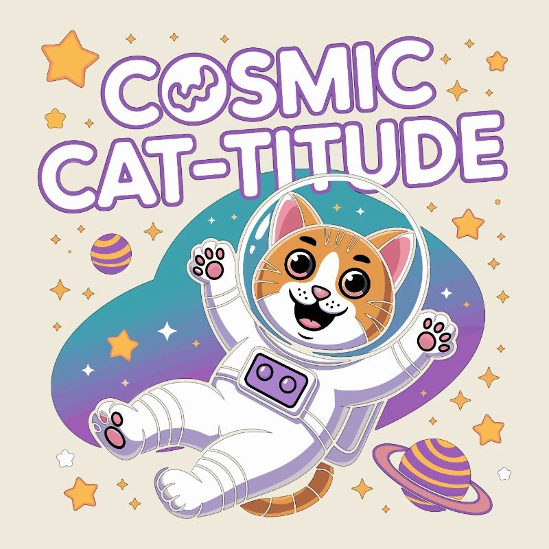 Chat Cosmique – Pouvoir Intergalactique du Chat