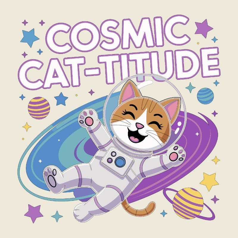Chat Cosmique – Pouvoir Intergalactique du Chat
