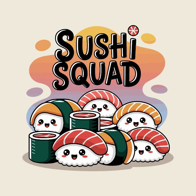 Sushi Squad – Kawaii Nigiri Team