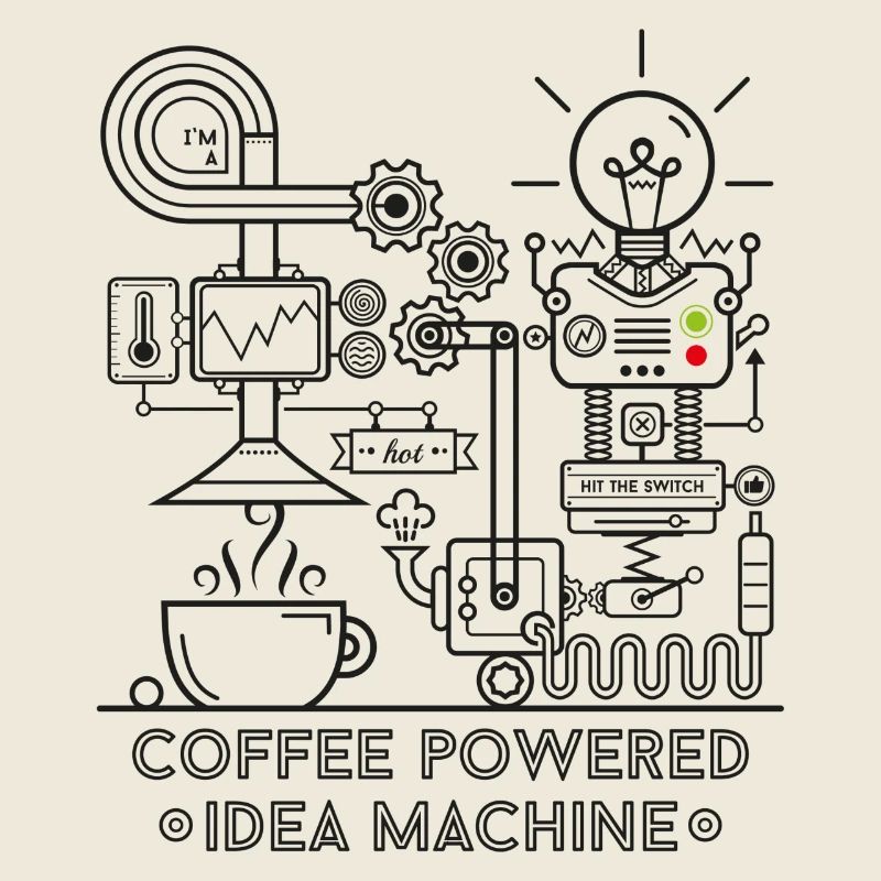 Coffee powered - black