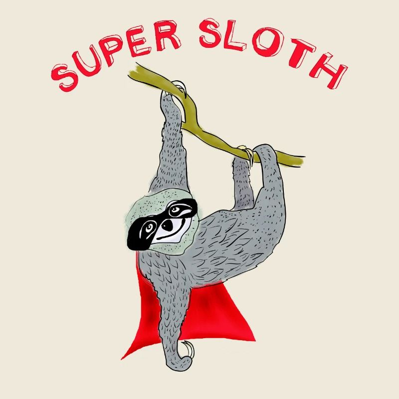super sloth sloth chill sleep slow nerd lazy