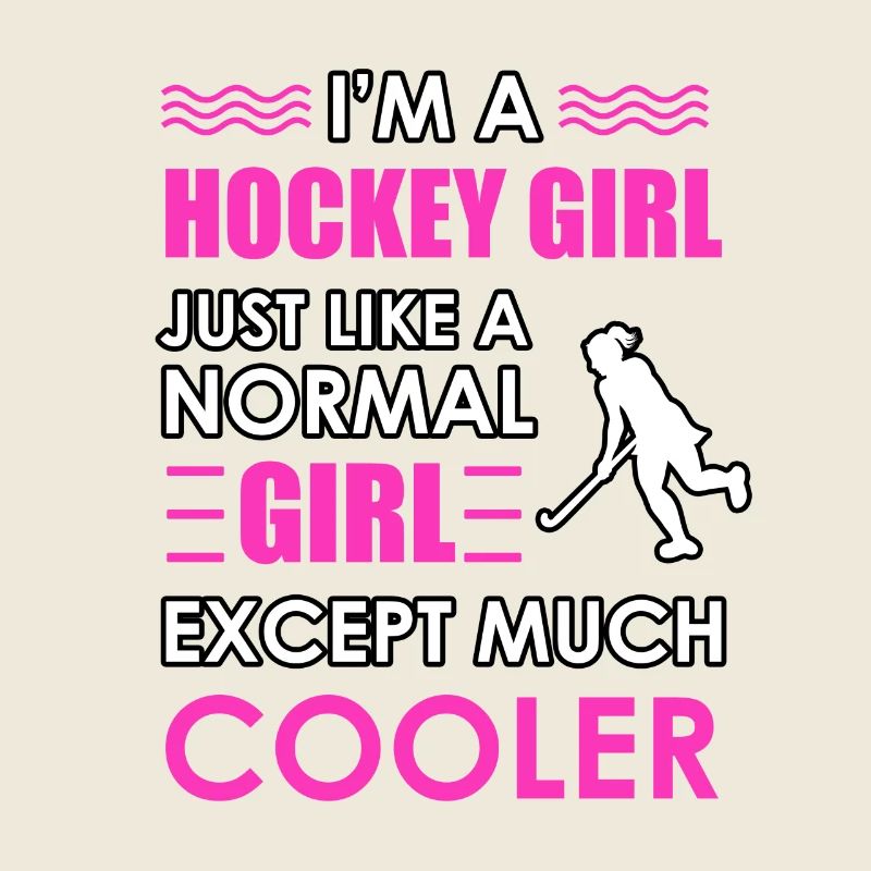 Ich bin ein Hockey spielendes Mädchen wie ein normales Mädchen