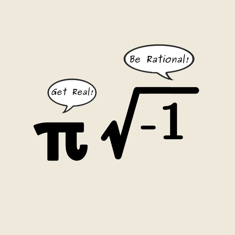 Get Real - Be Rational Pi und Wurzel Zeichen Nerd
