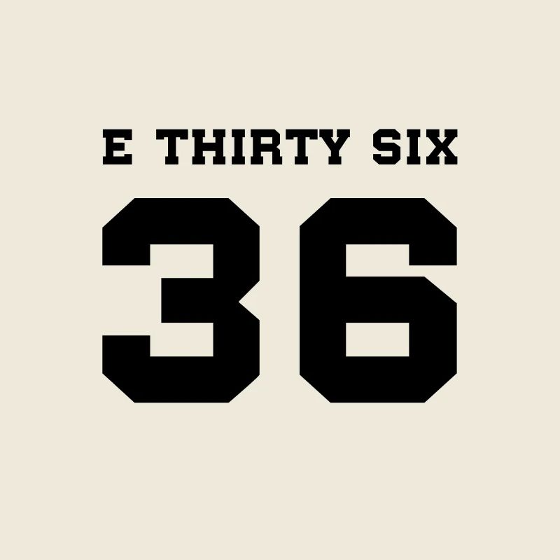 E36 E THIRTY SIX Schwarz