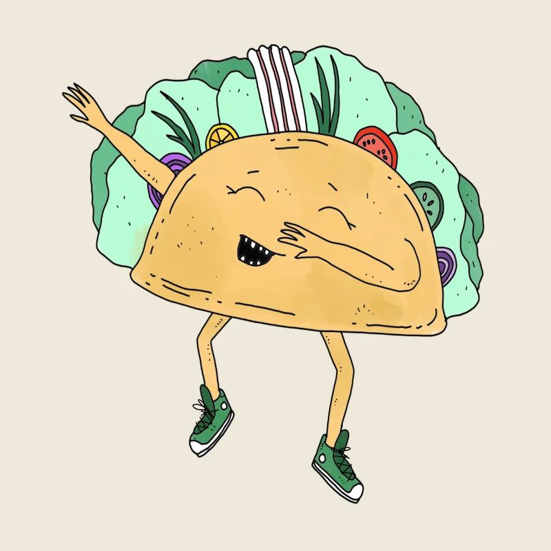 Dabbing Tacoo Tiere dab Bewegung Move Essen