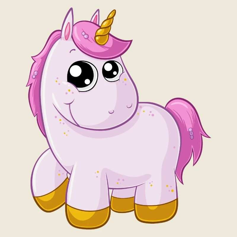 Pinkes Comic Einhorn