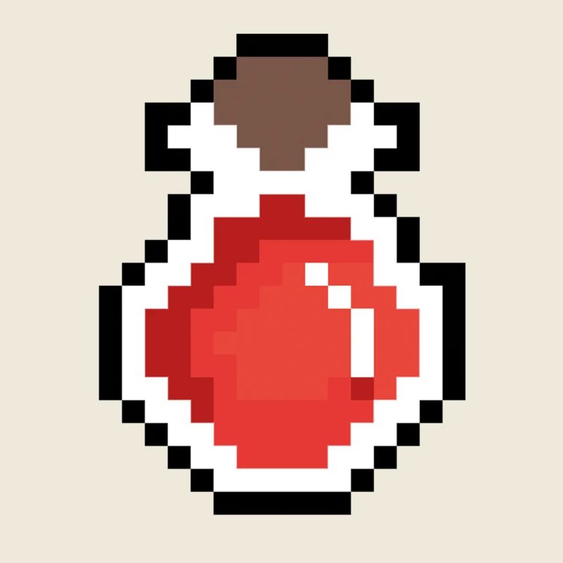 Buvez des pixels rouges