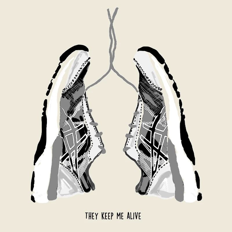 amoureux des chaussures de course