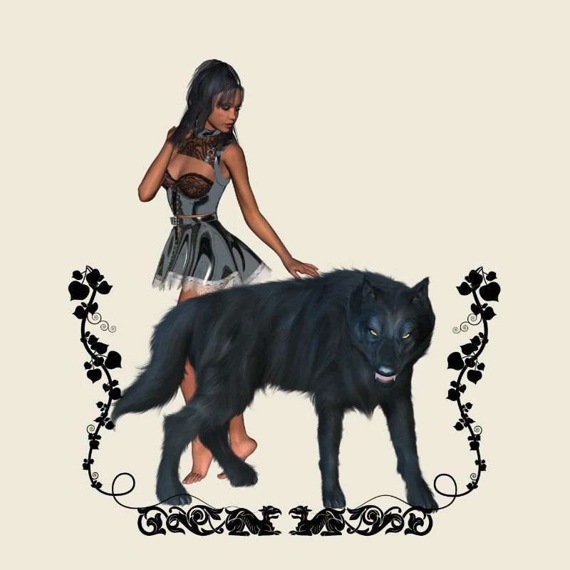 Mit dem Wolf umwerfend