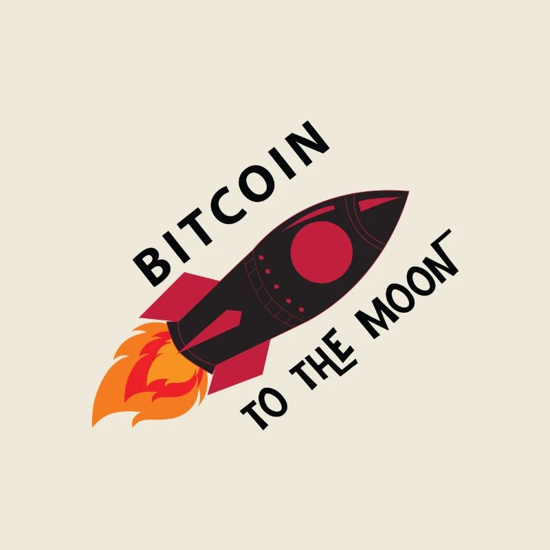 Bitcoin Rocket Moon