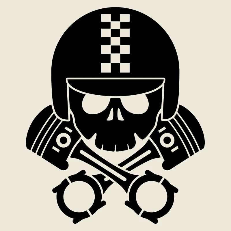 schädel helm kolben