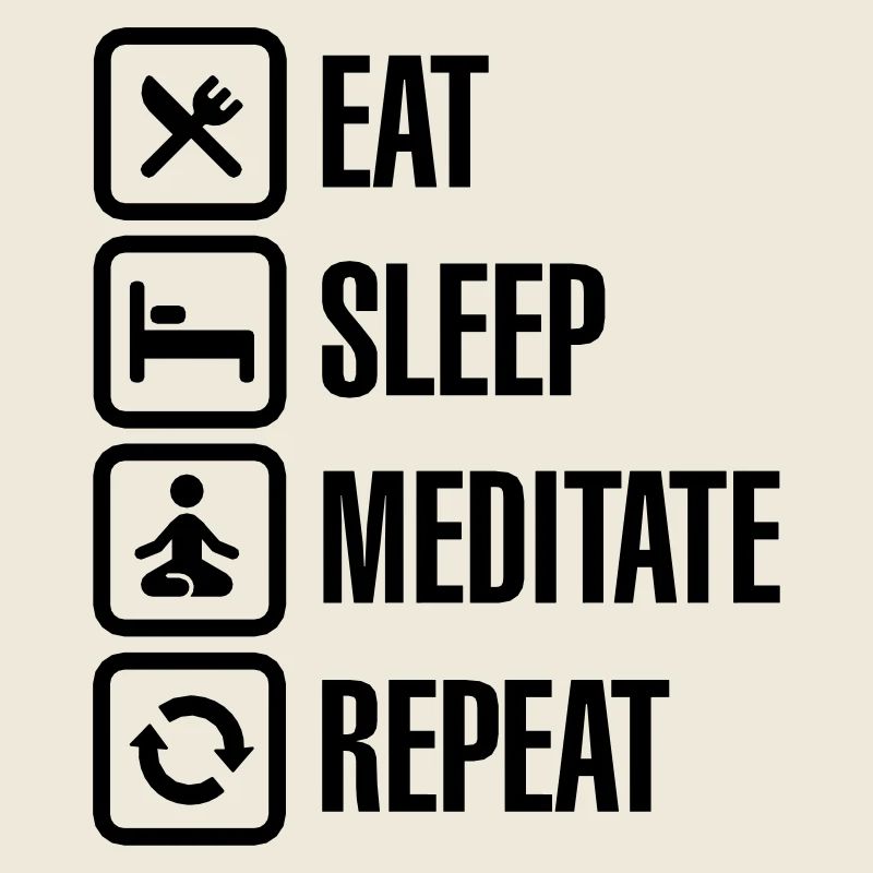Eat - sleep - meditate - repeat