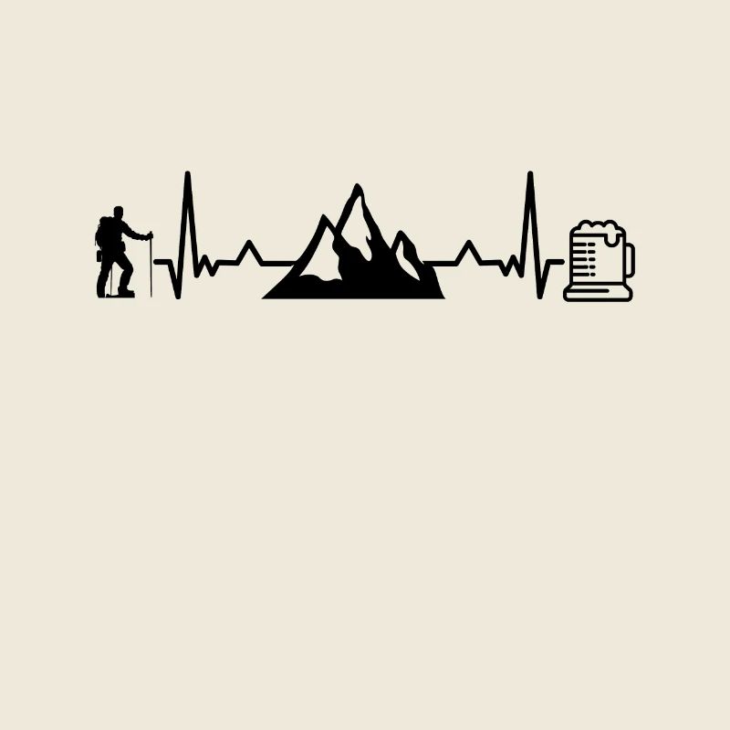 Wander und Bier Herzfrequenz Bergwandern