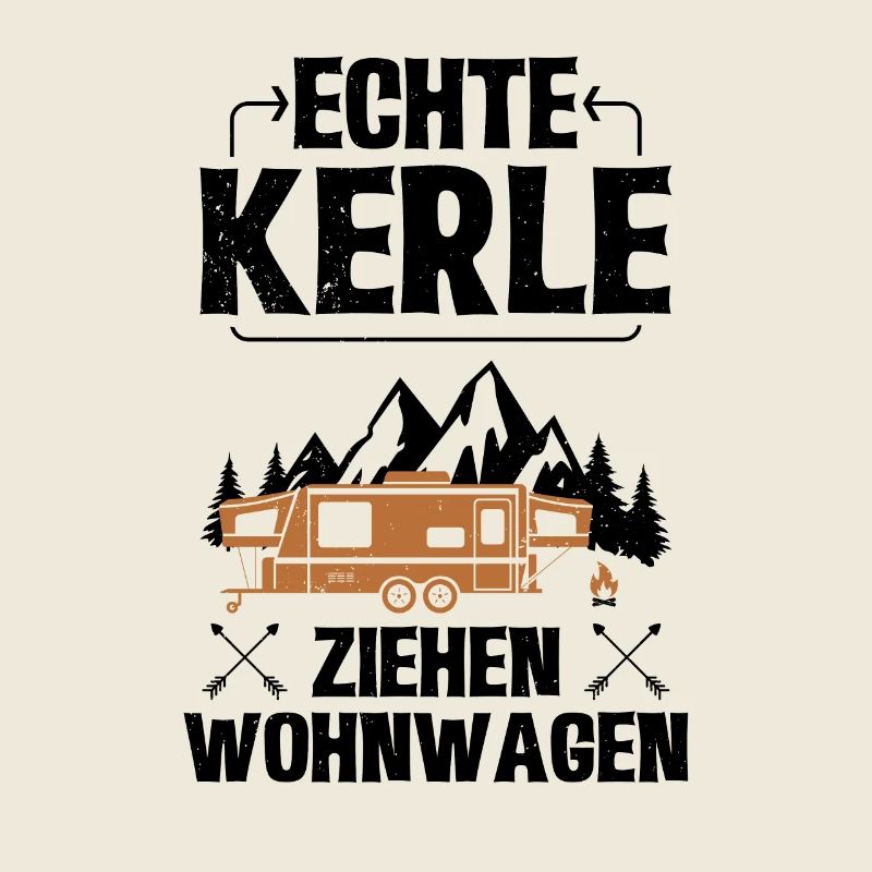 Echte Kerle ziehen Wohnwagen - Camper Camping