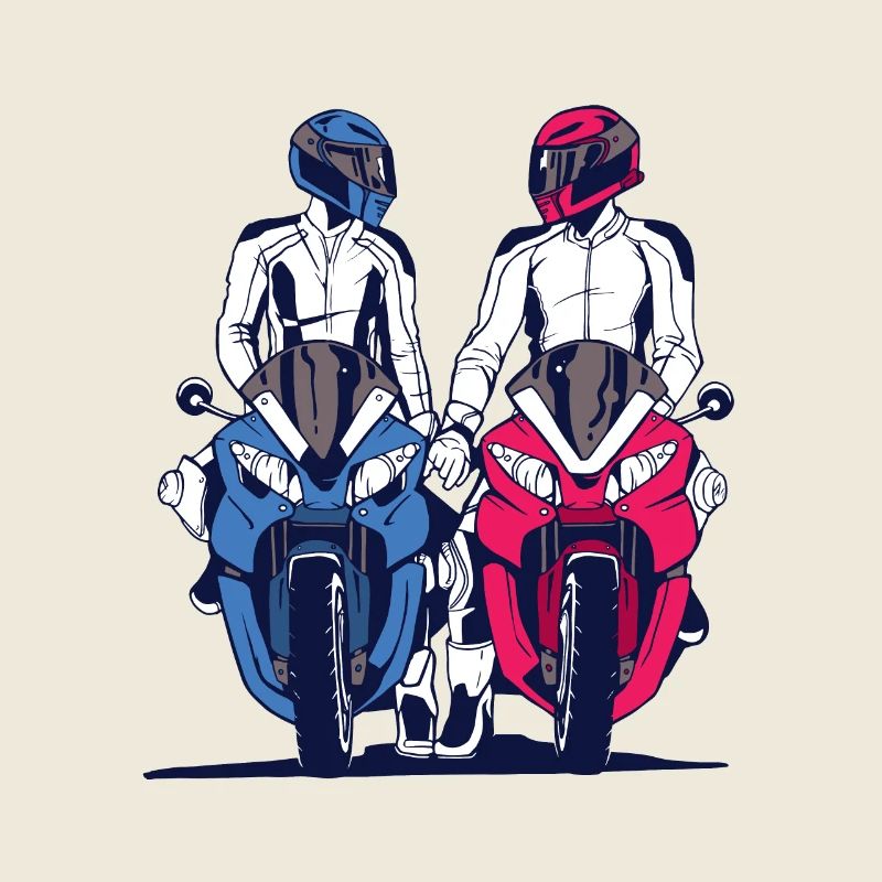 Motorcycle Couple Love