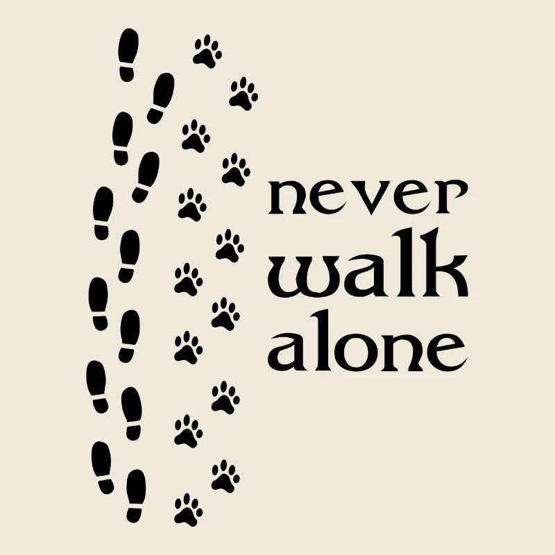 559 Hund never walk alone b