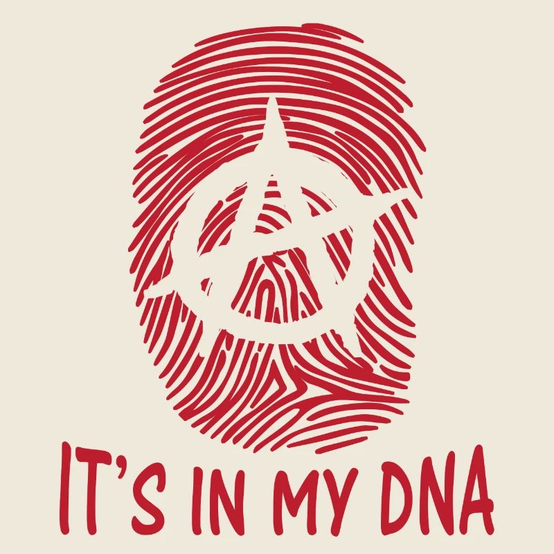 sticker anarchy symbol it's in my dna fingerprint