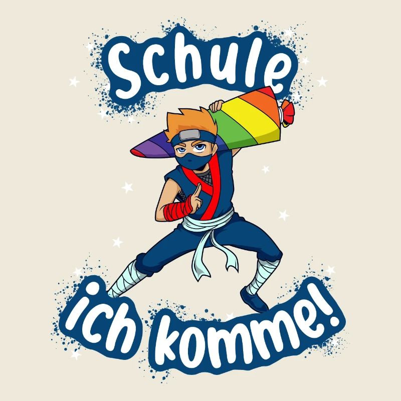 Schule ich komme - Ninja Schulanfang Einschulung