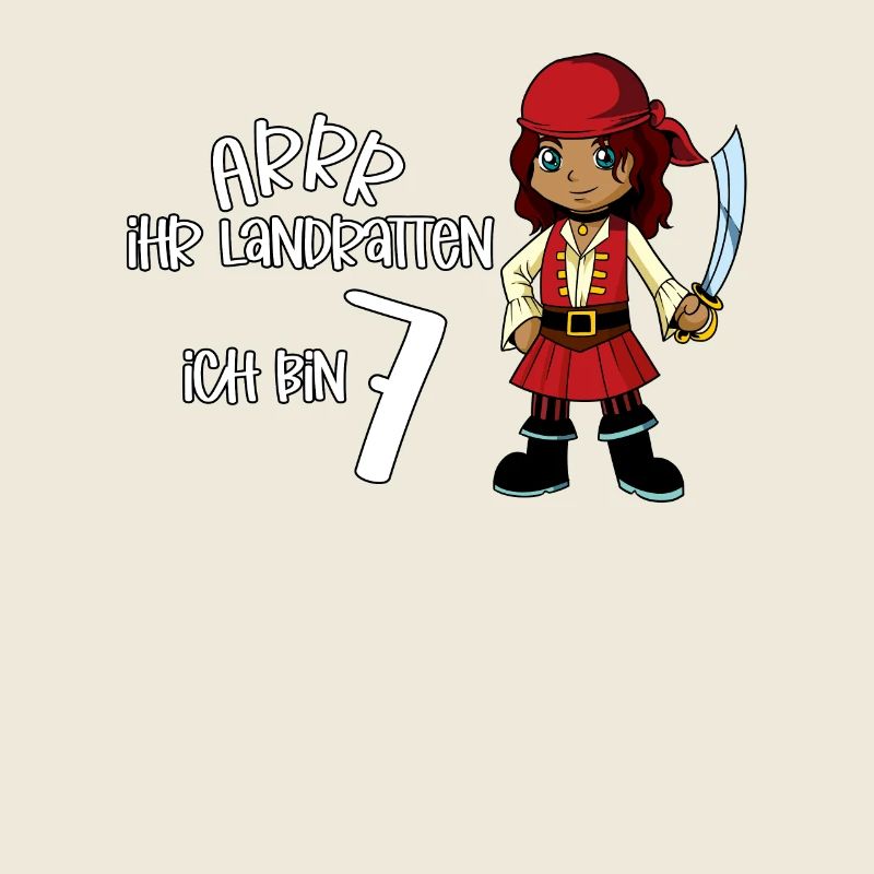 Geburtstagsshirt Pirat - 7 Geburtstag Mädchen