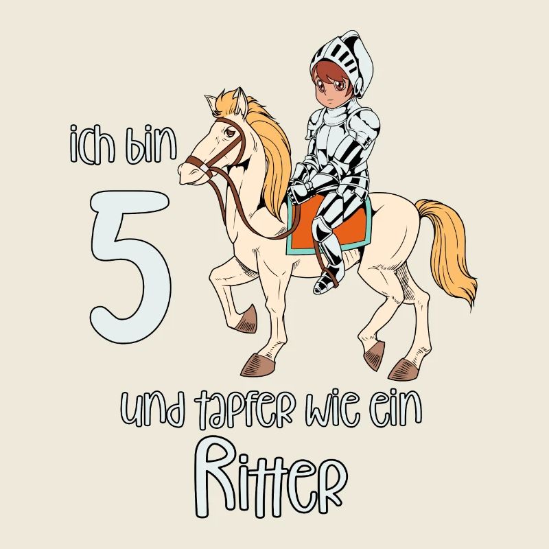 Geburtstagsshirt Ritter - 5 Geburtstag Junge