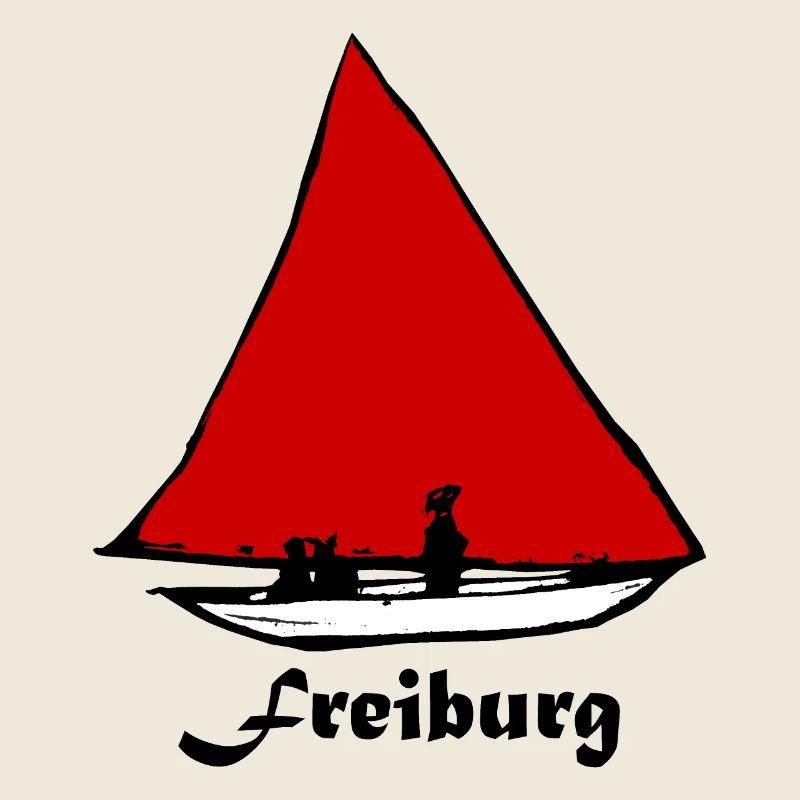 Bächleboot Rot in Freiburg Ernst Ludwig Kirchner