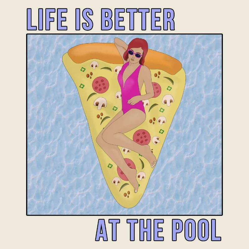 Das Leben ist besser am Pool
