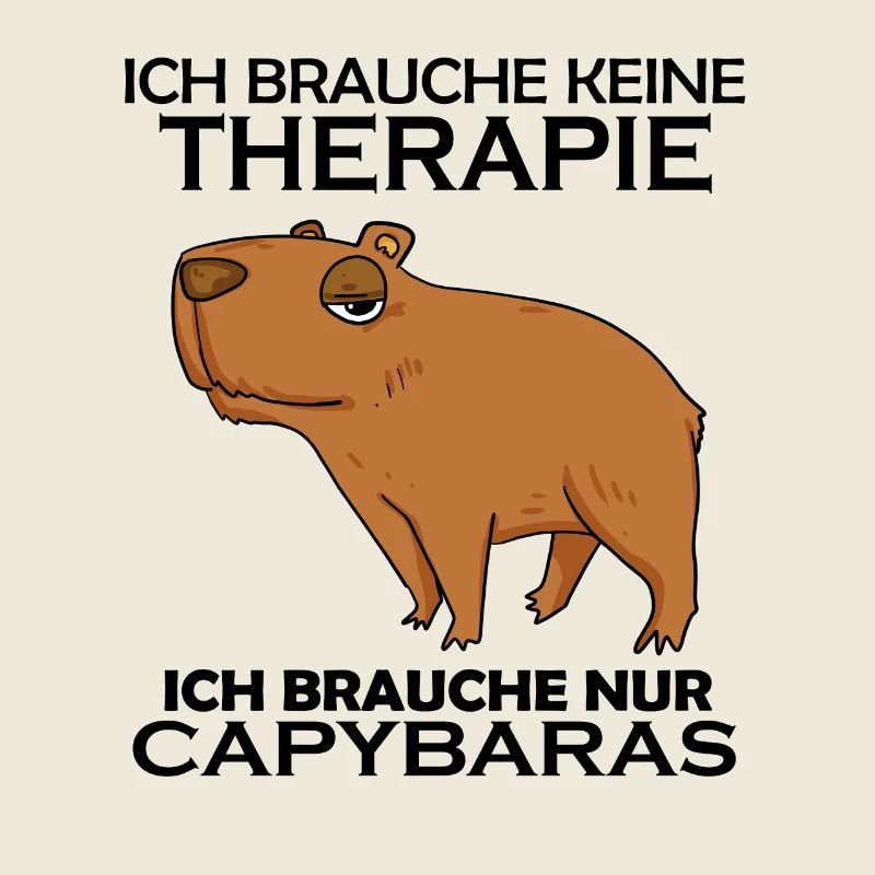 Capybara Wasserschwein Spruch Geschenk