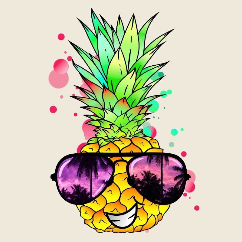 Ananas cool bunt spritzig