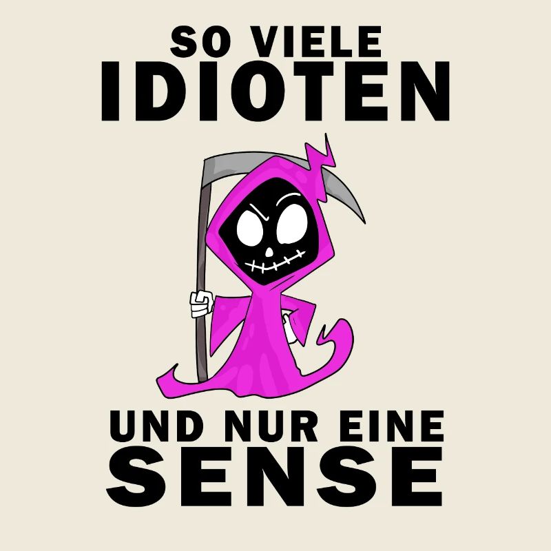 Sensenmann Damen Sarkastisch Provokation