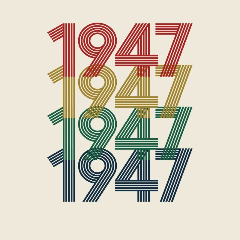 Cool Retro 1947, 75 Years Old, 75th Birthday Gift