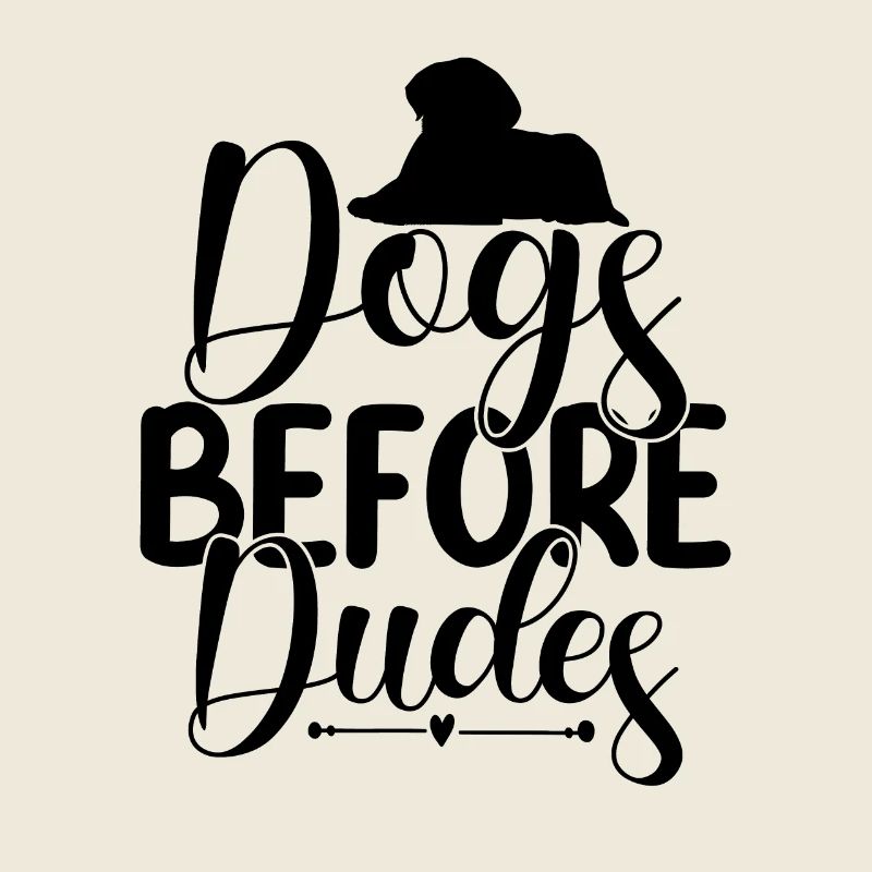 Chiens devant les gars