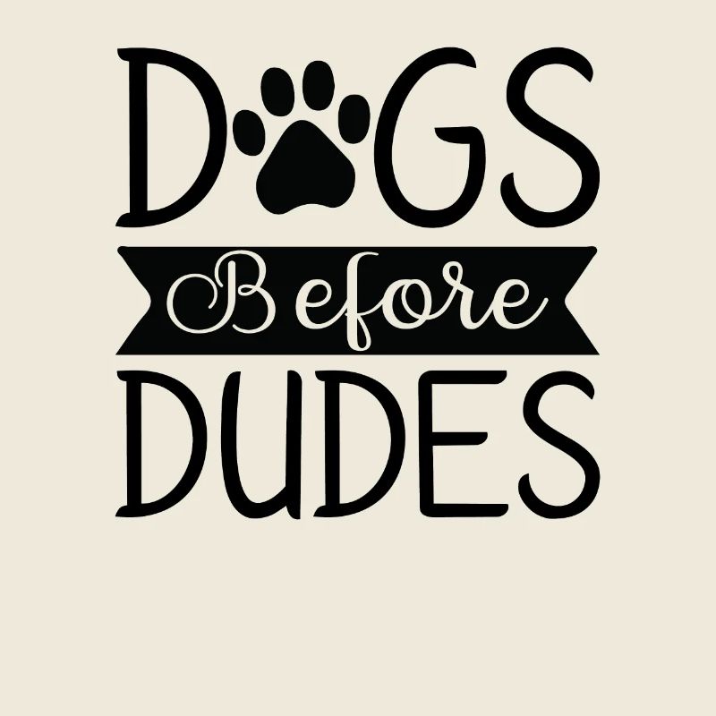 Chiens devant les gars