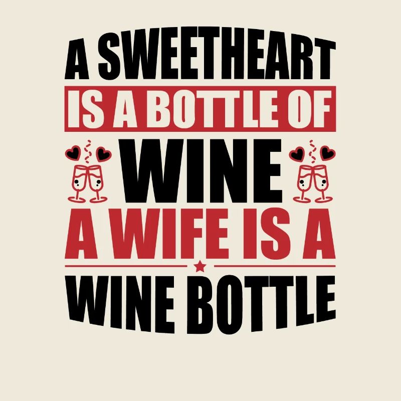 Ein Schätzchen, eine Flasche Wein