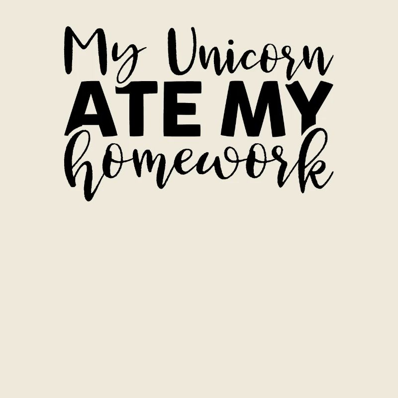 Ma licorne a mangé mes devoirs