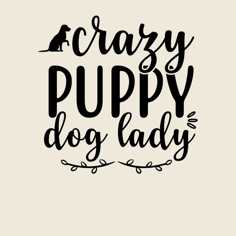 Crazy chiot chien dame