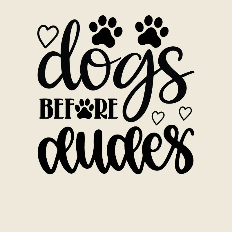 Chiens devant les gars