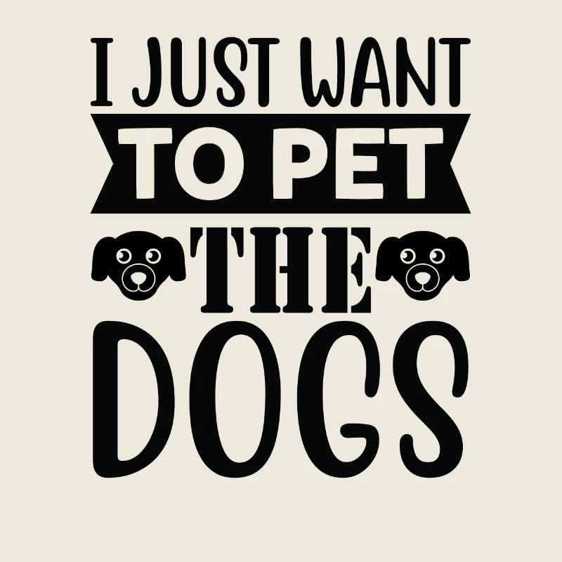 Je veux juste caresser les chiens