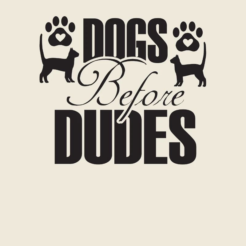 Chiens devant les gars