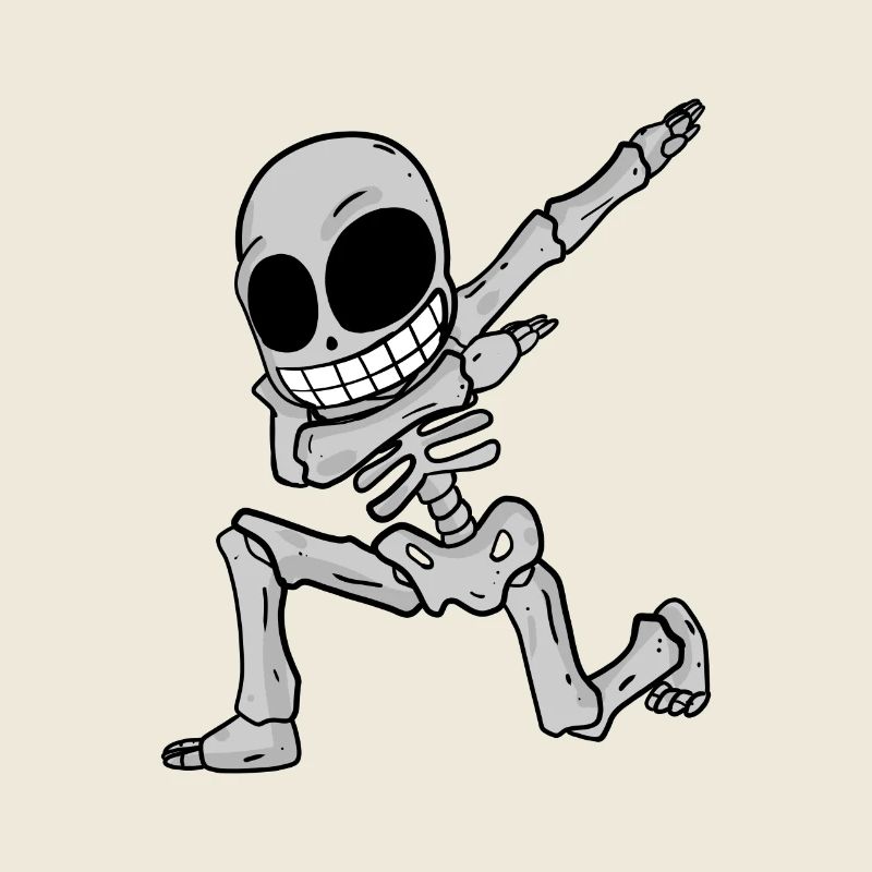 Dabbing de squelette