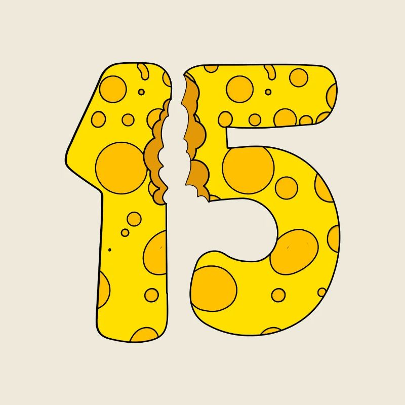 15 years old cheese - 15th birthday gift